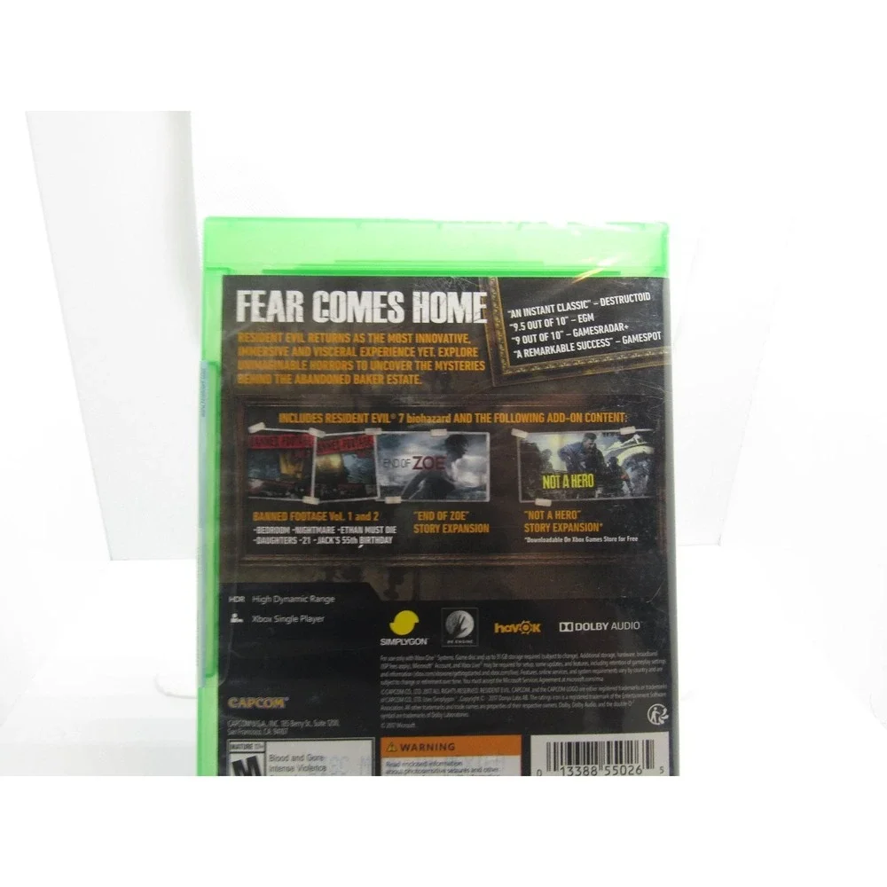 Resident Evil‎ 7 Biohazard Gold Edition Xbox One Video Game Multiplayer - New